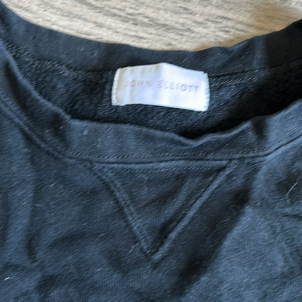 John Elliott Black Pullover Sweater View 3